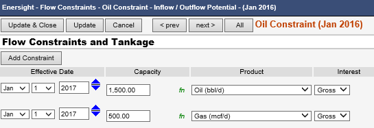 Inflow/Outflow Potential