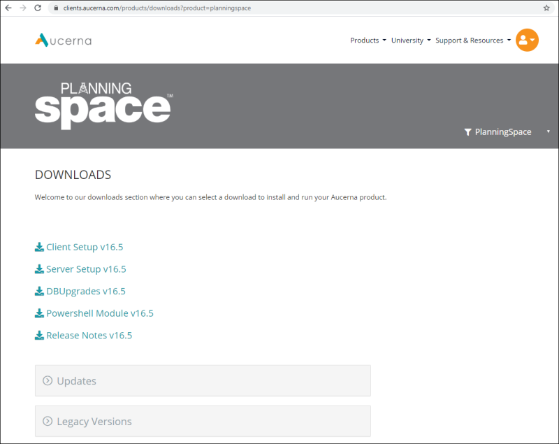 Installer-based Deployment (client-side): PlanningSpace