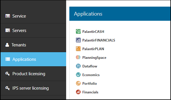Screenshot-PalantirIPS-Applications-screen