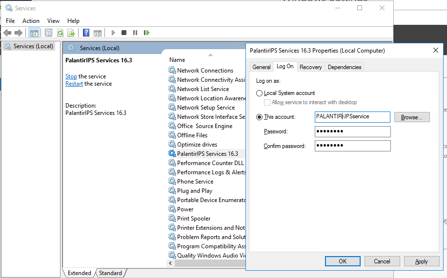 Screenshot-Services-PalantirIPS-LogOn-forServiceAccount