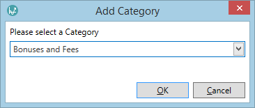 The Add Category window