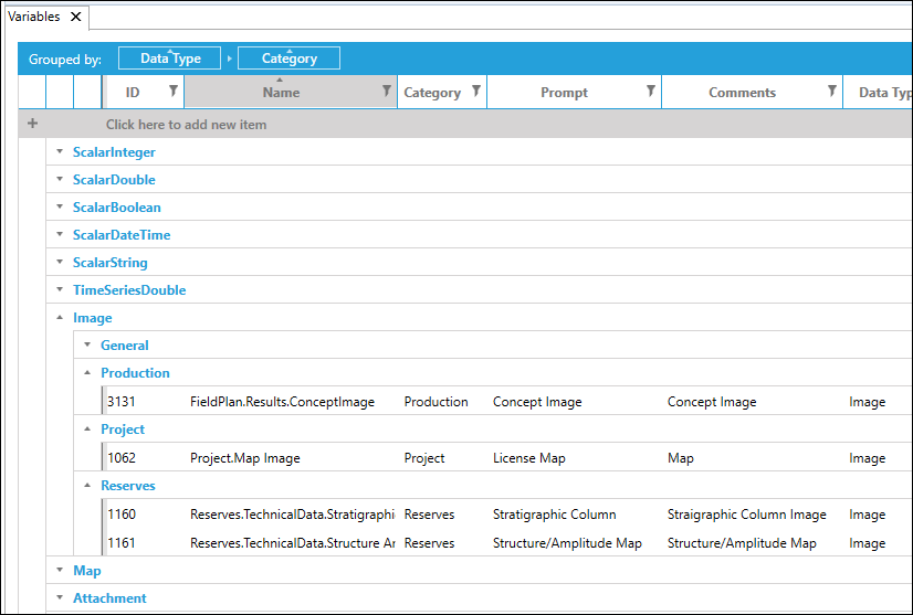 Dataflow-Configuration-Variables-grouped-table-view