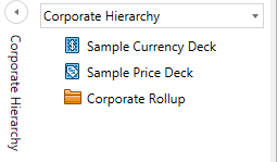 Active price deck hierarchy