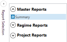 The Report Selection window