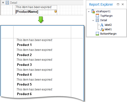 Example of data-bound controls