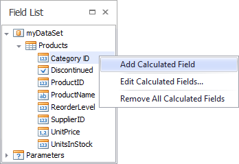 Creating a calculated field