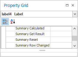 Events added to the label's Scripts property