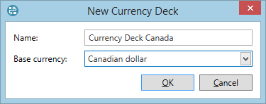 The Add Currency Deck dialogue