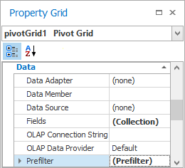 Select the Prefilter setting in the Property Grid