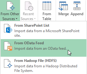 Excel-2013-From OData Feed-selection