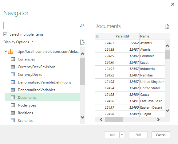 Power Query Navigator