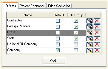 The Scenarios section of Global Options