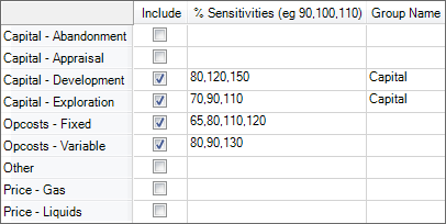 Group names in the Group Name column