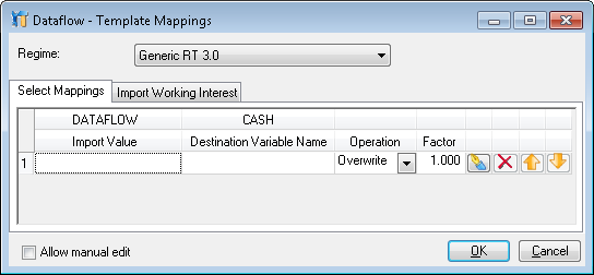 The Select Mappings tab