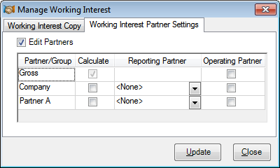 Partner settings