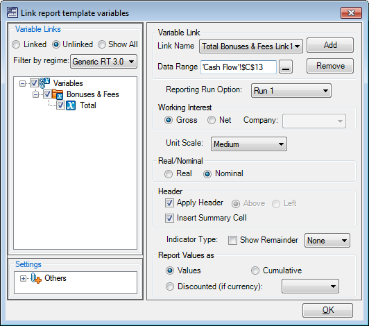 The cell name appears in the Data Range field