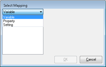 The Select Mapping window
