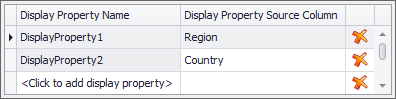 Display properties set up