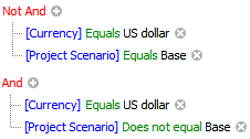 Example of AND and NOT AND