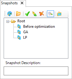 The Snapshots tab