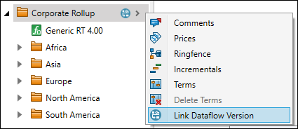 Selecting a folder to change links