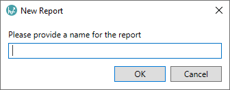 New Report dialog