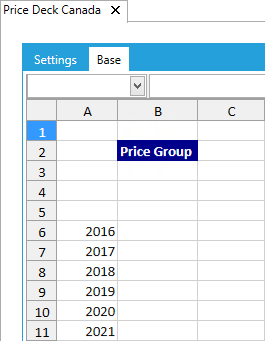 Base tab