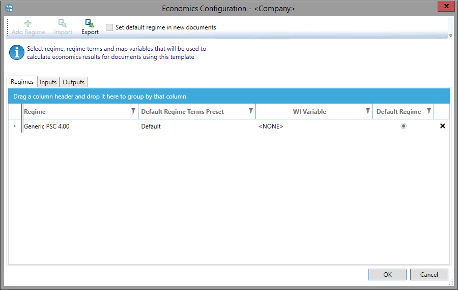 DFX configuration