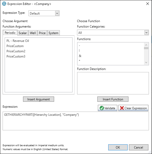 Expression Editor