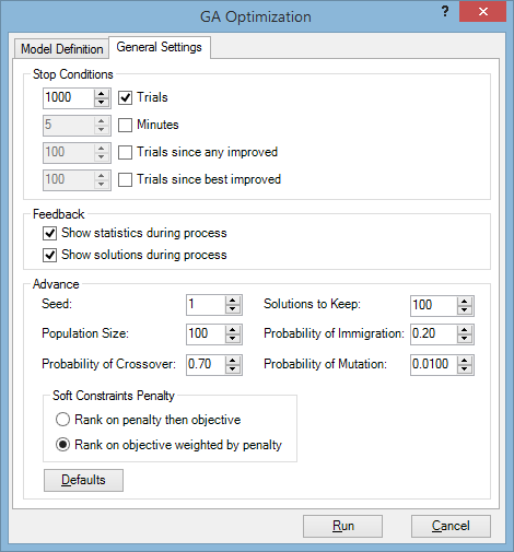 General Settings tab