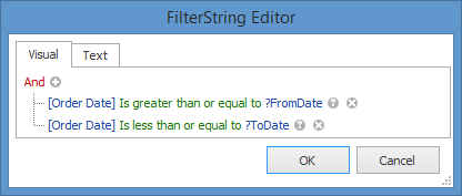 Filter String Editor