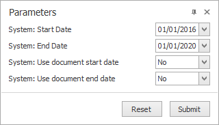 Change parameter values