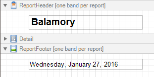 Report Header and Footer