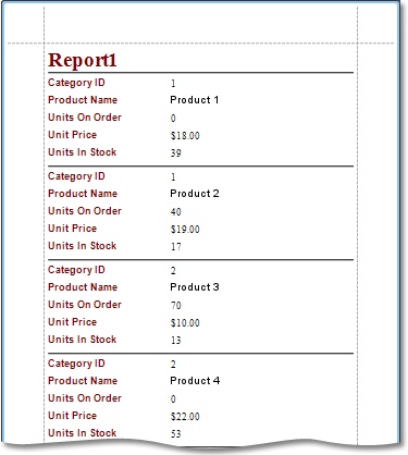 Sample report