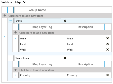 Dashboard Map screen