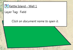 Document name on map