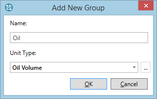 Add New Group dialogue