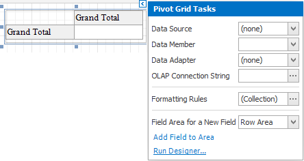 Run the Pivot Grid Designer wizard