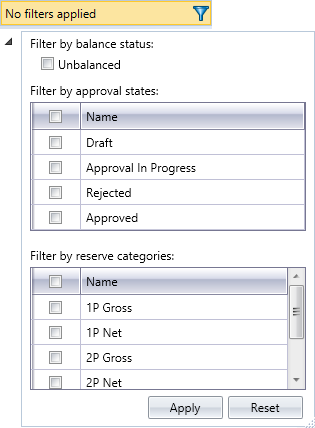 filter panel