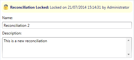 reconciliation temporarily locked