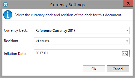 The Manage Currencies dialogue