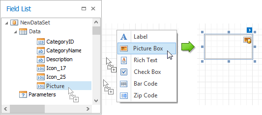 Use the context menu