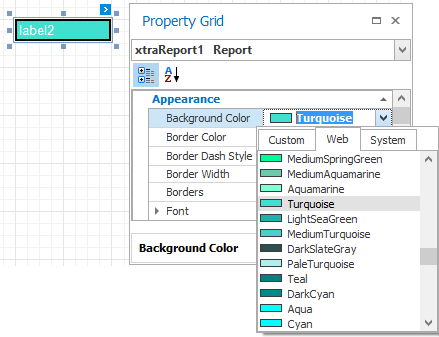 Adjusting a control's appearance