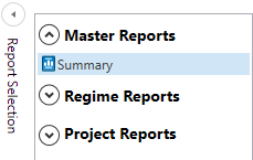 Report Selection window