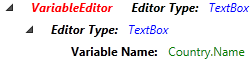 A variable editor