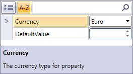 Parameters for the element